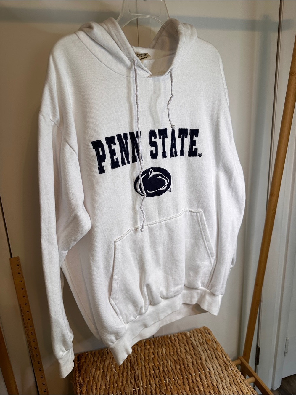 Penn State White Hooded Sweatshirt - Collegiate Logo Pullover